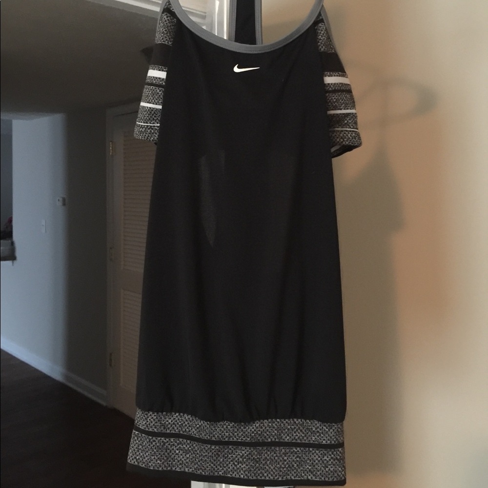 NIKE cut out tank swim suit